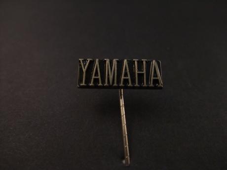 Yamaha Motorfiets logo zwart zilverkleurige letters